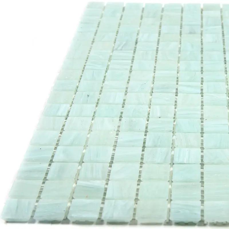 Ice Green 12x12 Glossy Uniform Square Glass Mosaic Tile (20 pack, 18.69 sq ft/case) by Apollo Tile