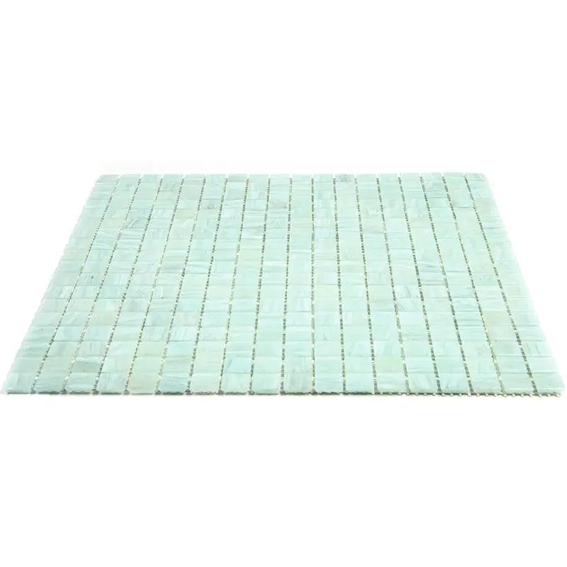 Ice Green 12x12 Glossy Uniform Square Glass Mosaic Tile (20 pack, 18.69 sq ft/case) by Apollo Tile