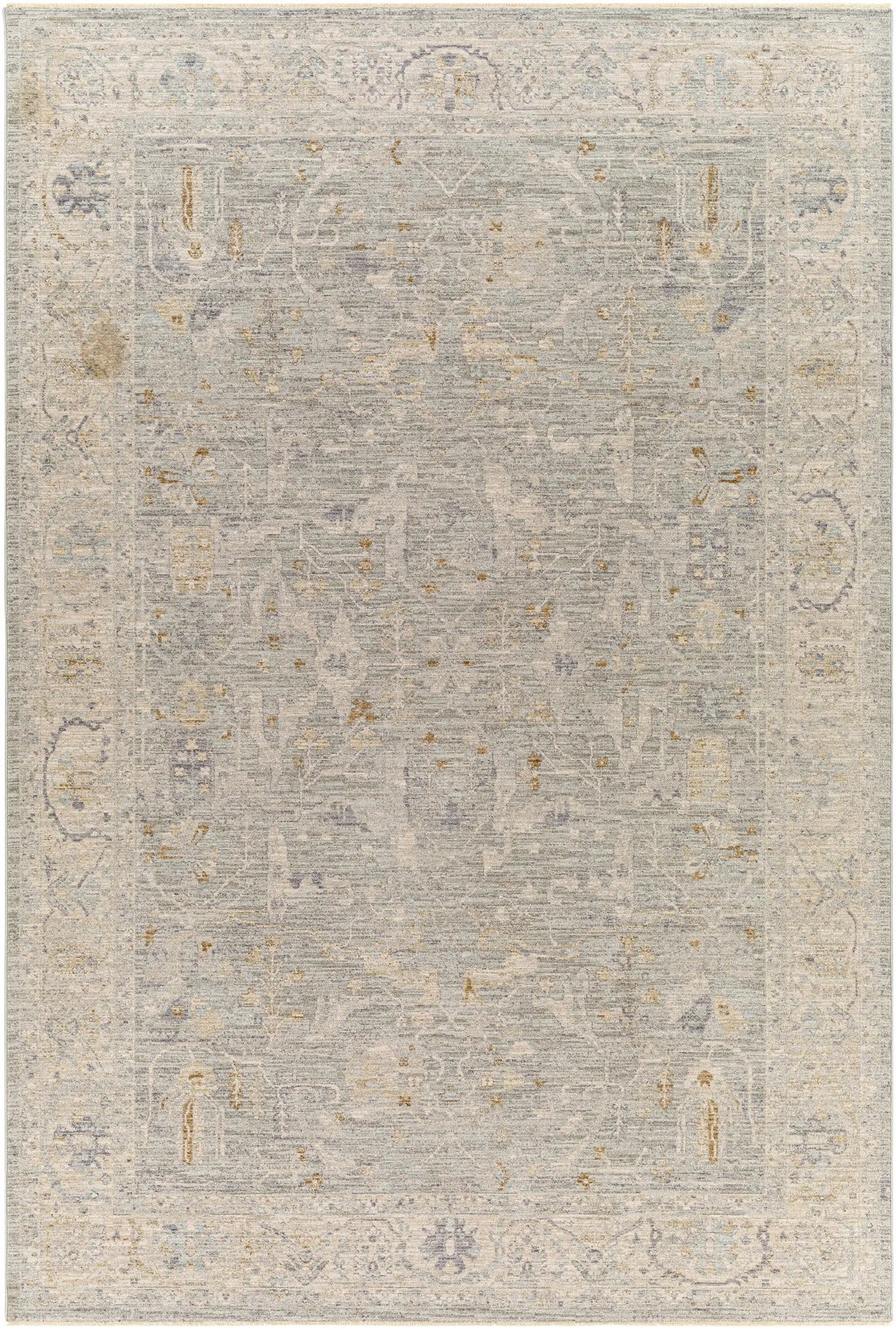 Merv Beige Neutral Thick Luxe Statement Rug