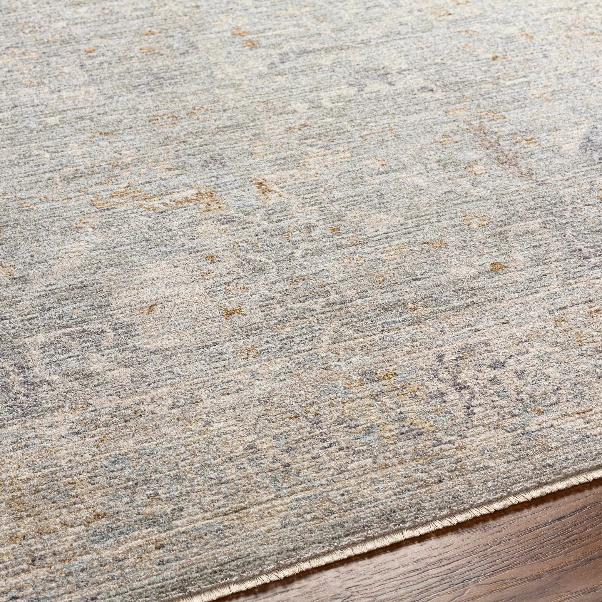 Merv Beige Neutral Thick Luxe Statement Rug by Boutique Rugs