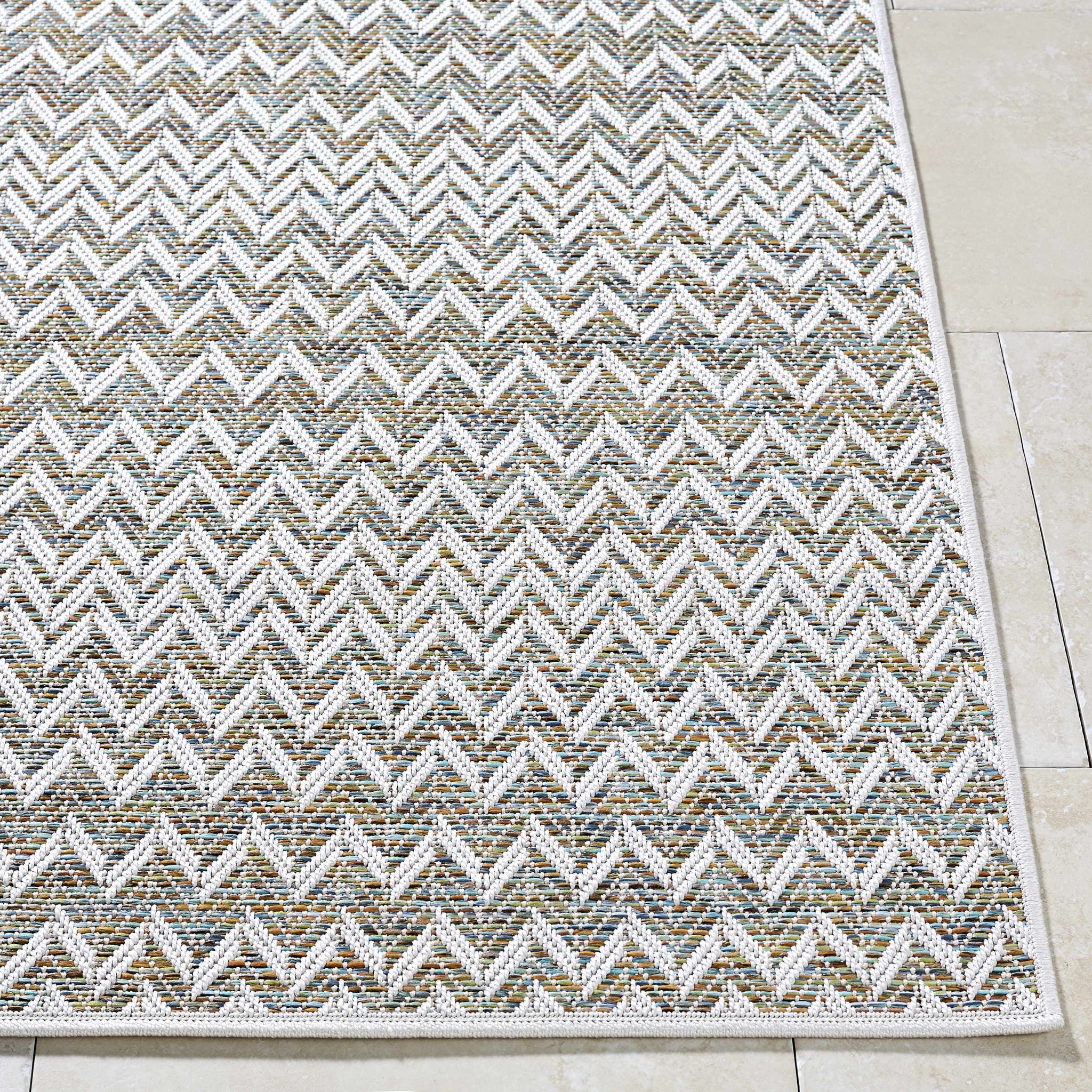 Alazne Ivory Outdoor Area Rug by Boutique Rugs