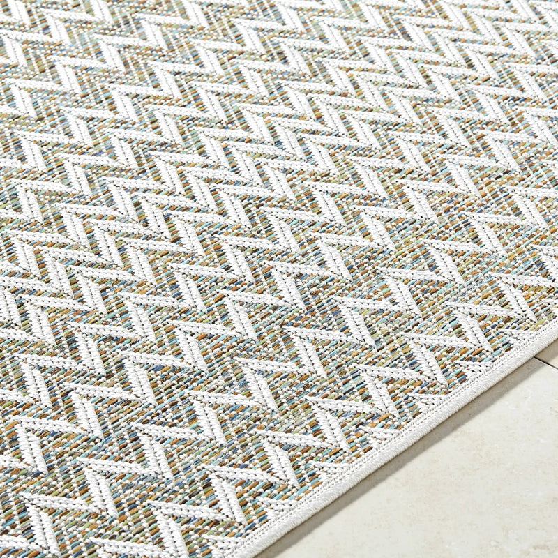 Alazne Ivory Outdoor Area Rug by Boutique Rugs