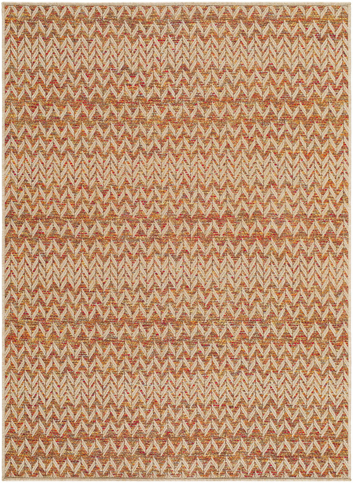 Alazne Burnt Orange Outdoor Area Rug