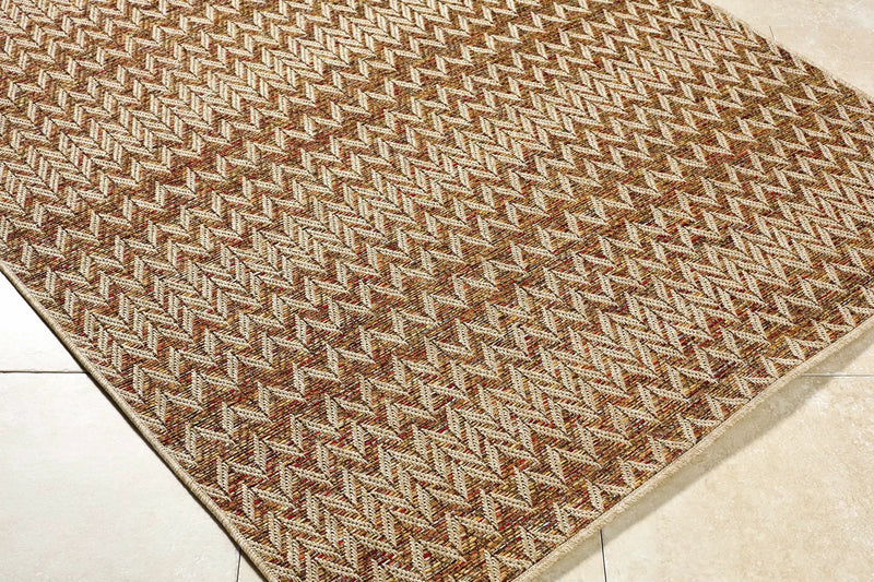 Alazne Burnt Orange Outdoor Area Rug by Boutique Rugs