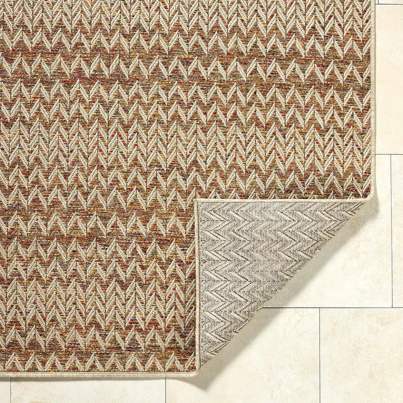 Alazne Burnt Orange Outdoor Area Rug by Boutique Rugs