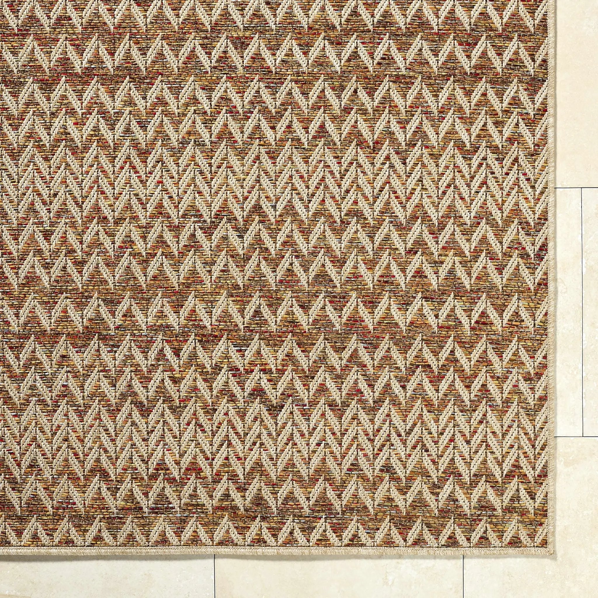 Alazne Burnt Orange Outdoor Area Rug by Boutique Rugs
