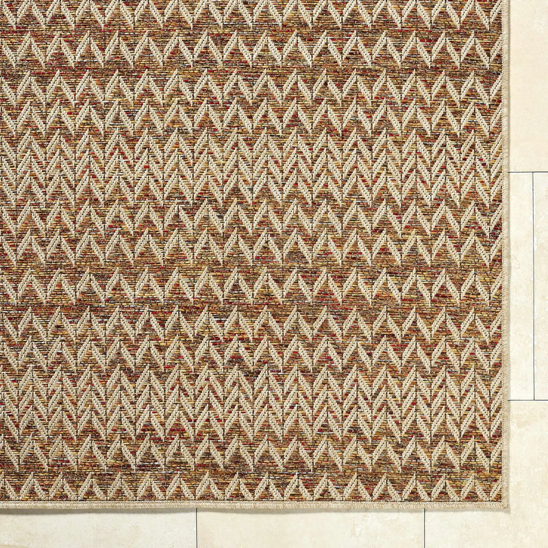 Alazne Burnt Orange Outdoor Area Rug by Boutique Rugs