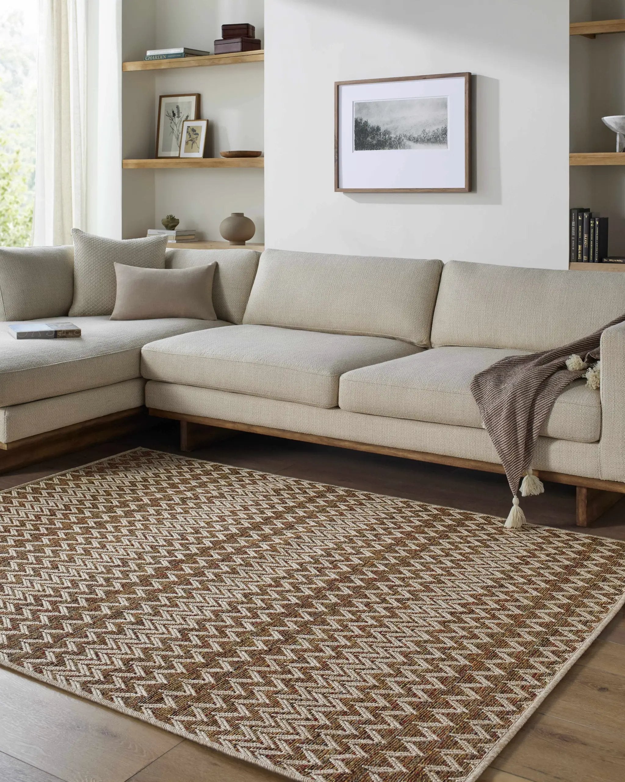 Alazne Burnt Orange Outdoor Area Rug by Boutique Rugs