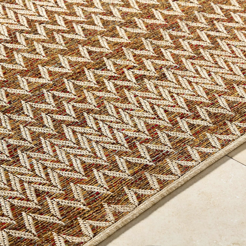 Alazne Burnt Orange Outdoor Area Rug by Boutique Rugs