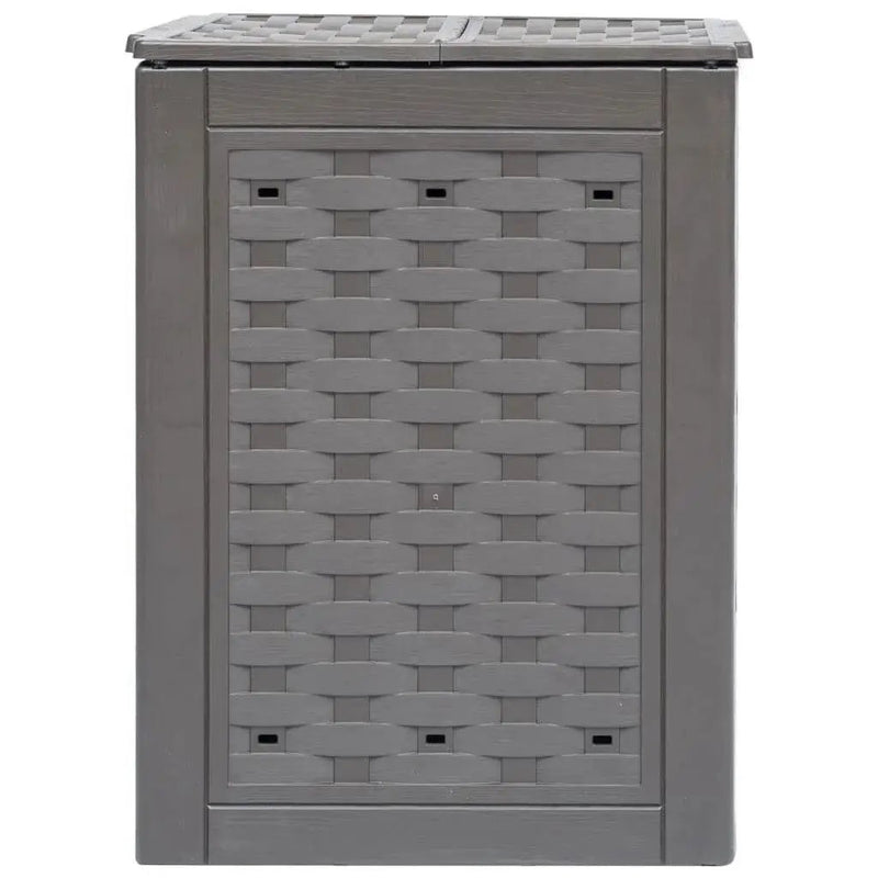 Set of 2 - Outdoor Garden 158 Gallon Compost Bin Set in Brown Plastic Rattan by HomePacific