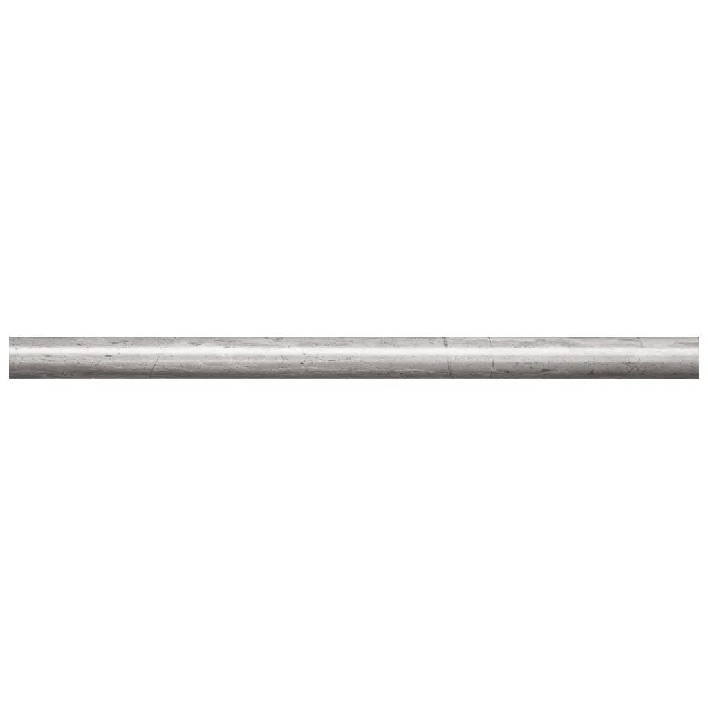 Wooden Grey 0.5x12 Polished Pencil Marble Tile Trim (10 pack, 0.5 sq ft/case) by Apollo Tile