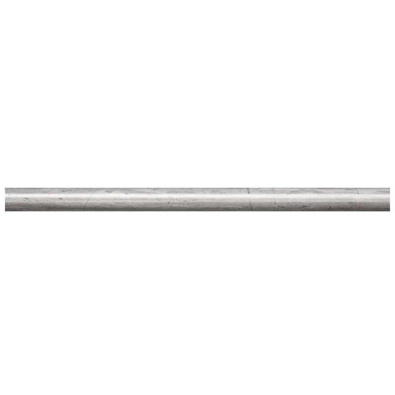 Wooden Grey 0.5x12 Polished Pencil Marble Tile Trim (10 pack, 0.5 sq ft/case) by Apollo Tile