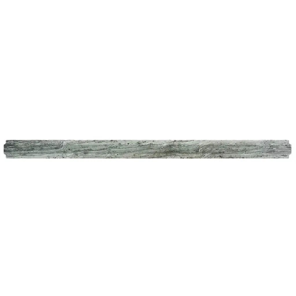 Wooden Grey 0.8x12 Polished Pencil Marble Tile Trim (10 pack, 0.667 sq ft/case) by Apollo Tile