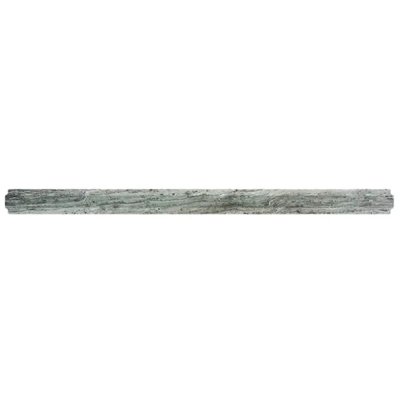 Wooden Grey 0.8x12 Polished Pencil Marble Tile Trim (10 pack, 0.667 sq ft/case) by Apollo Tile