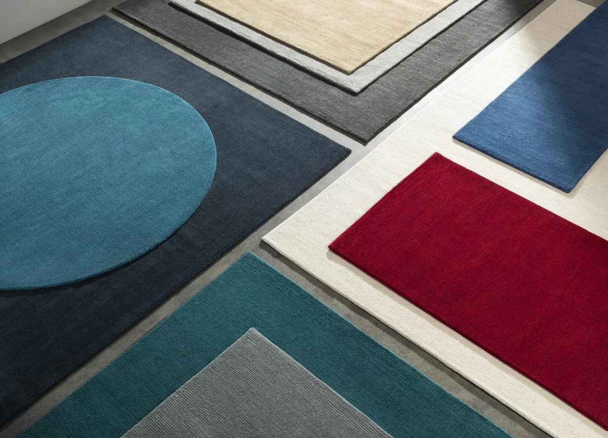 Brockton Solid Dark Blue Wool Rug, photo 7 of 16