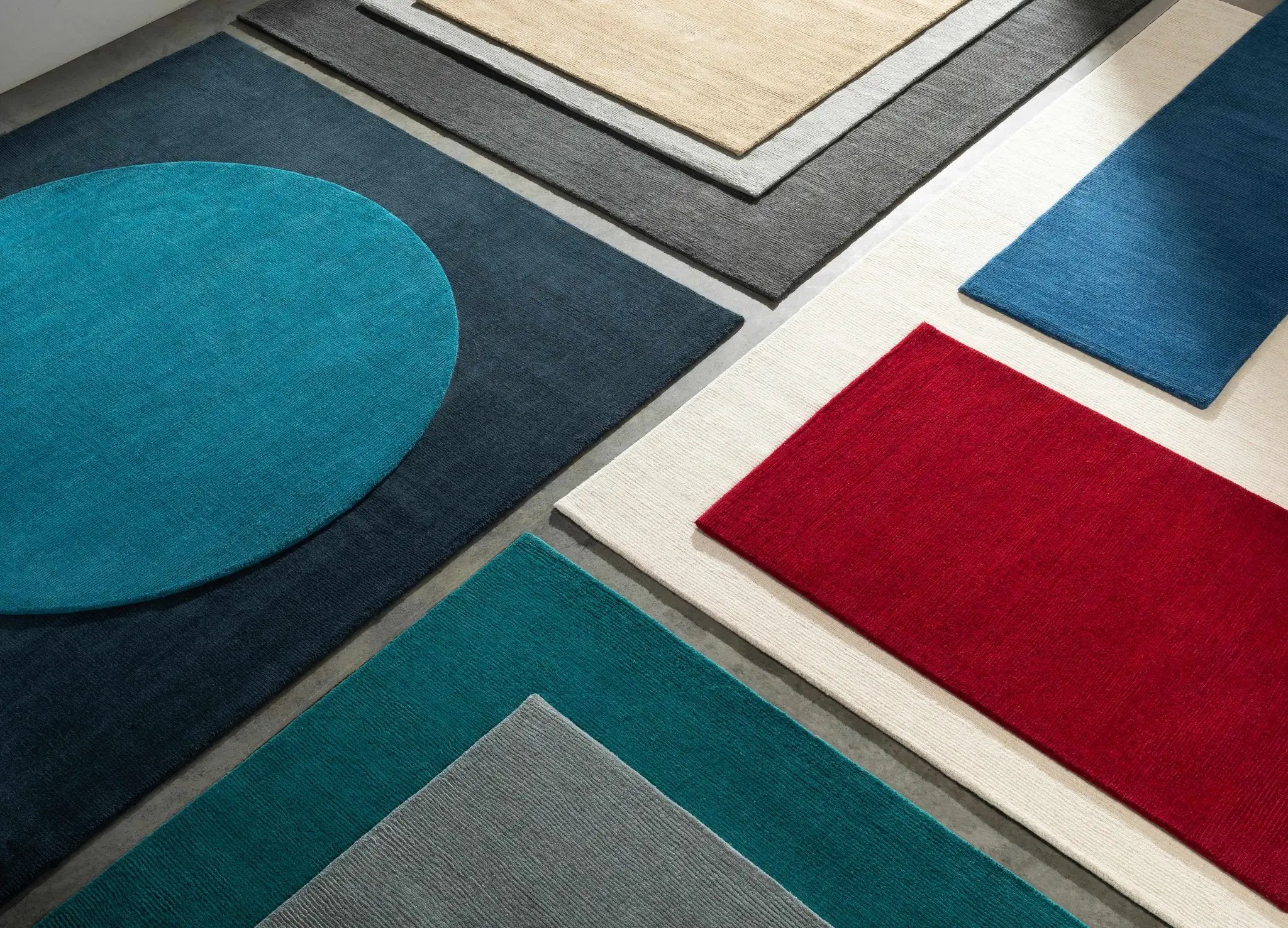 Brockton Solid Dusty Sage Wool Rug by Boutique Rugs