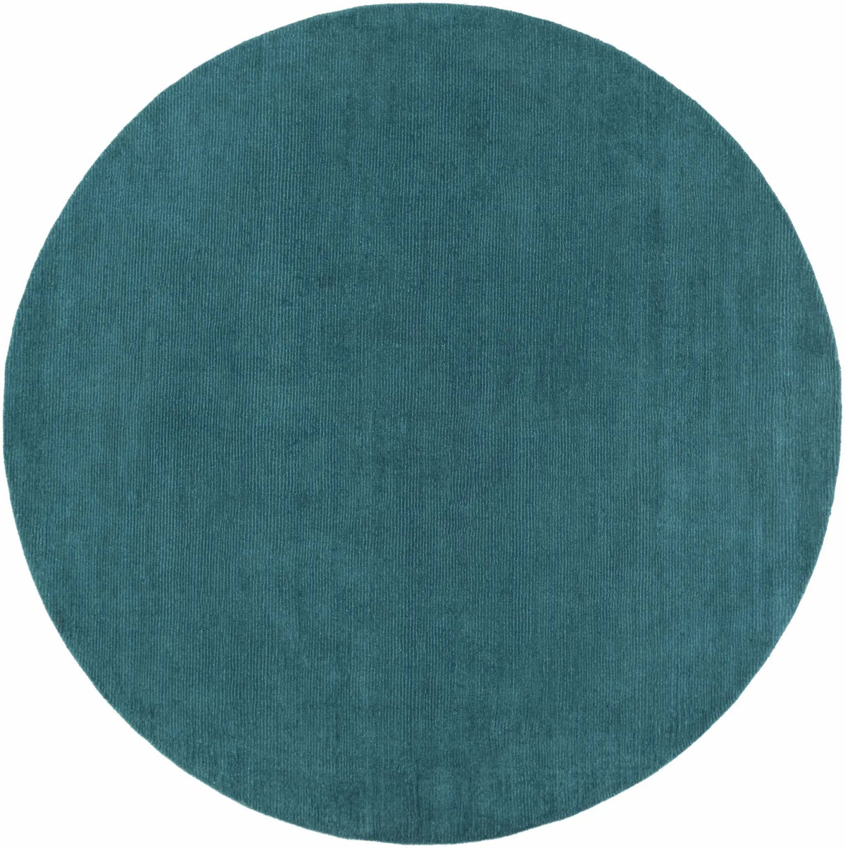 Brockton Solid Teal Wool Rug, photo 5 of 16