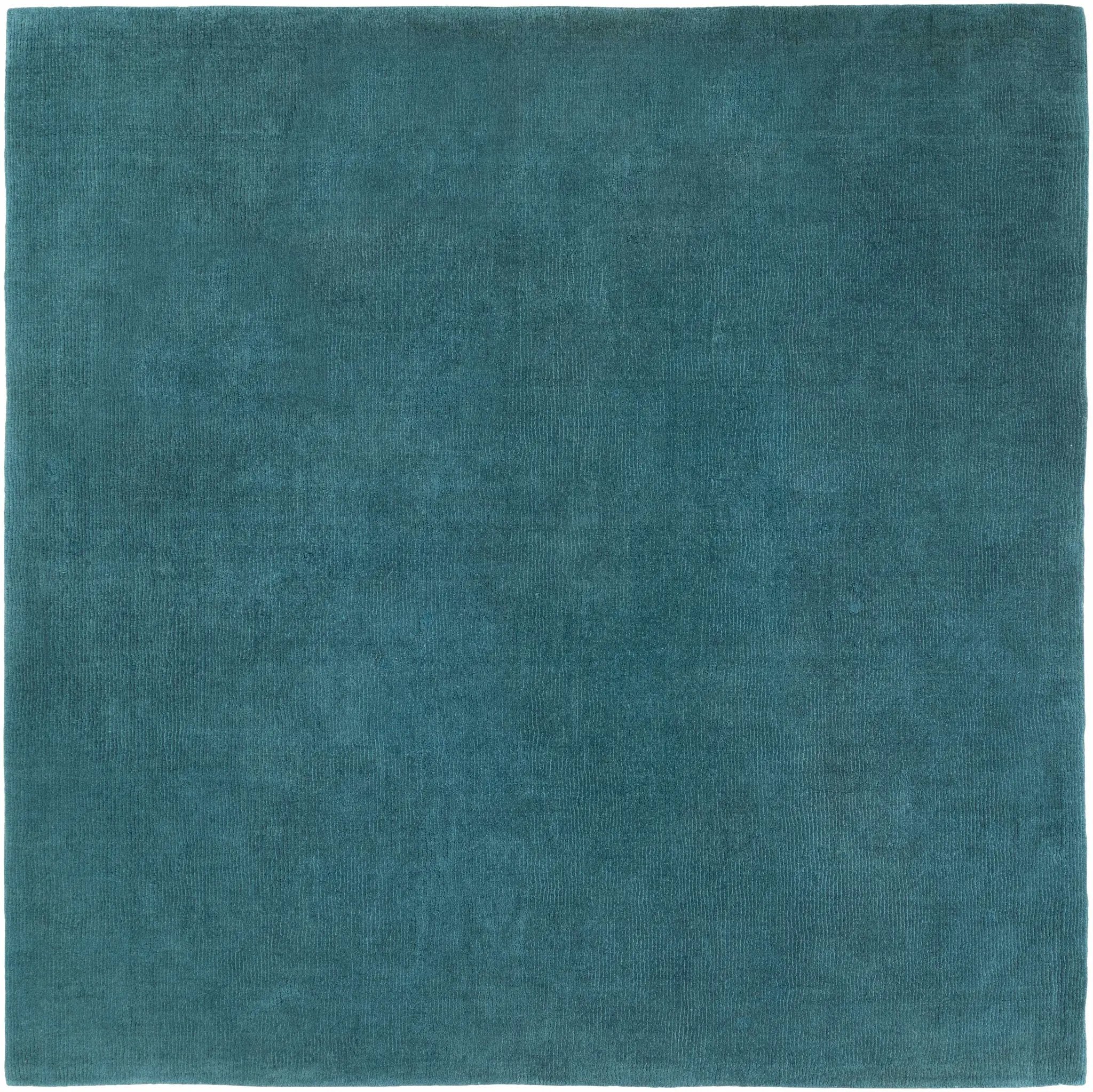 Brockton Solid Teal Wool Rug by Boutique Rugs