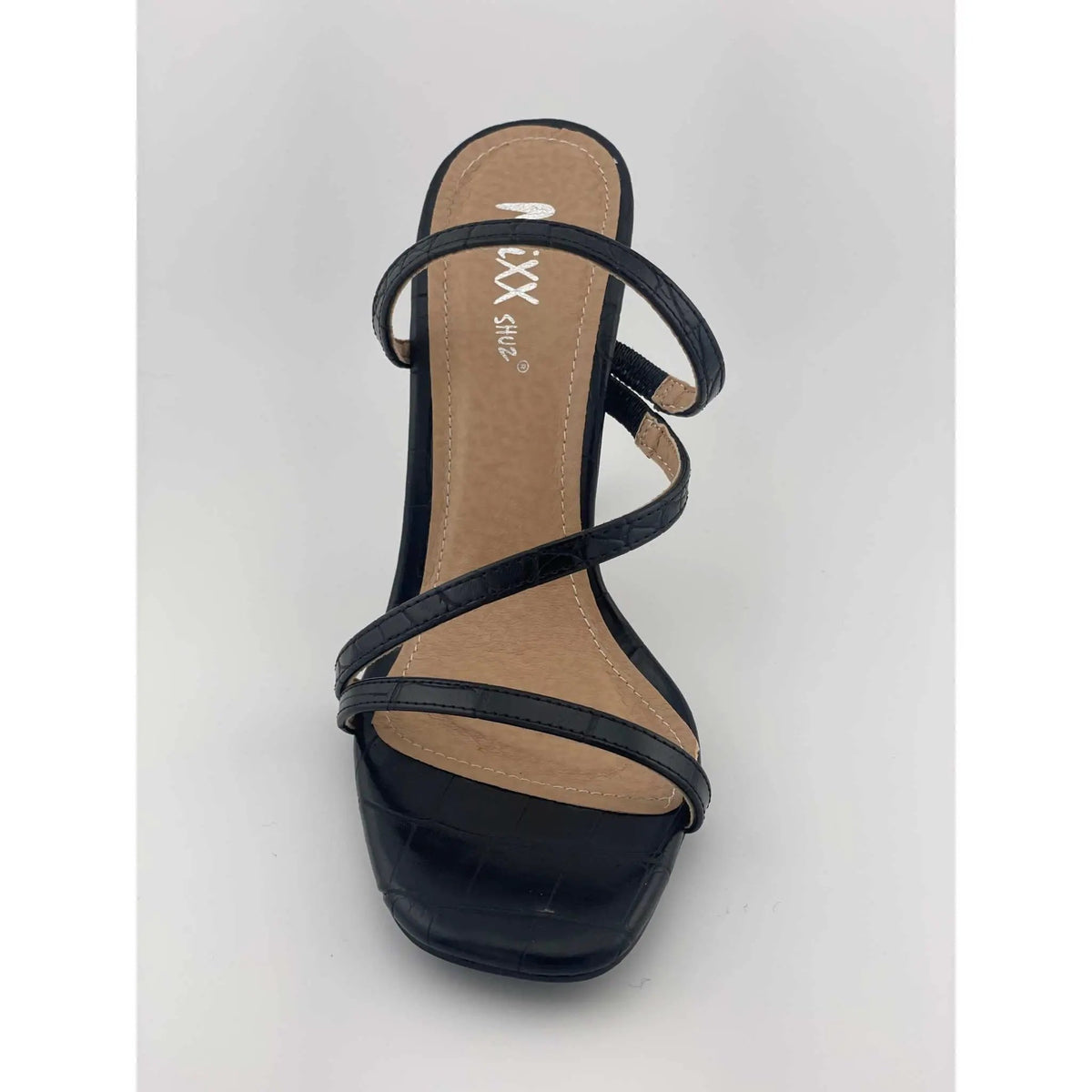 MIXX SHUZ MISS BLACK CROC PU HEELS, photo 4 of 5