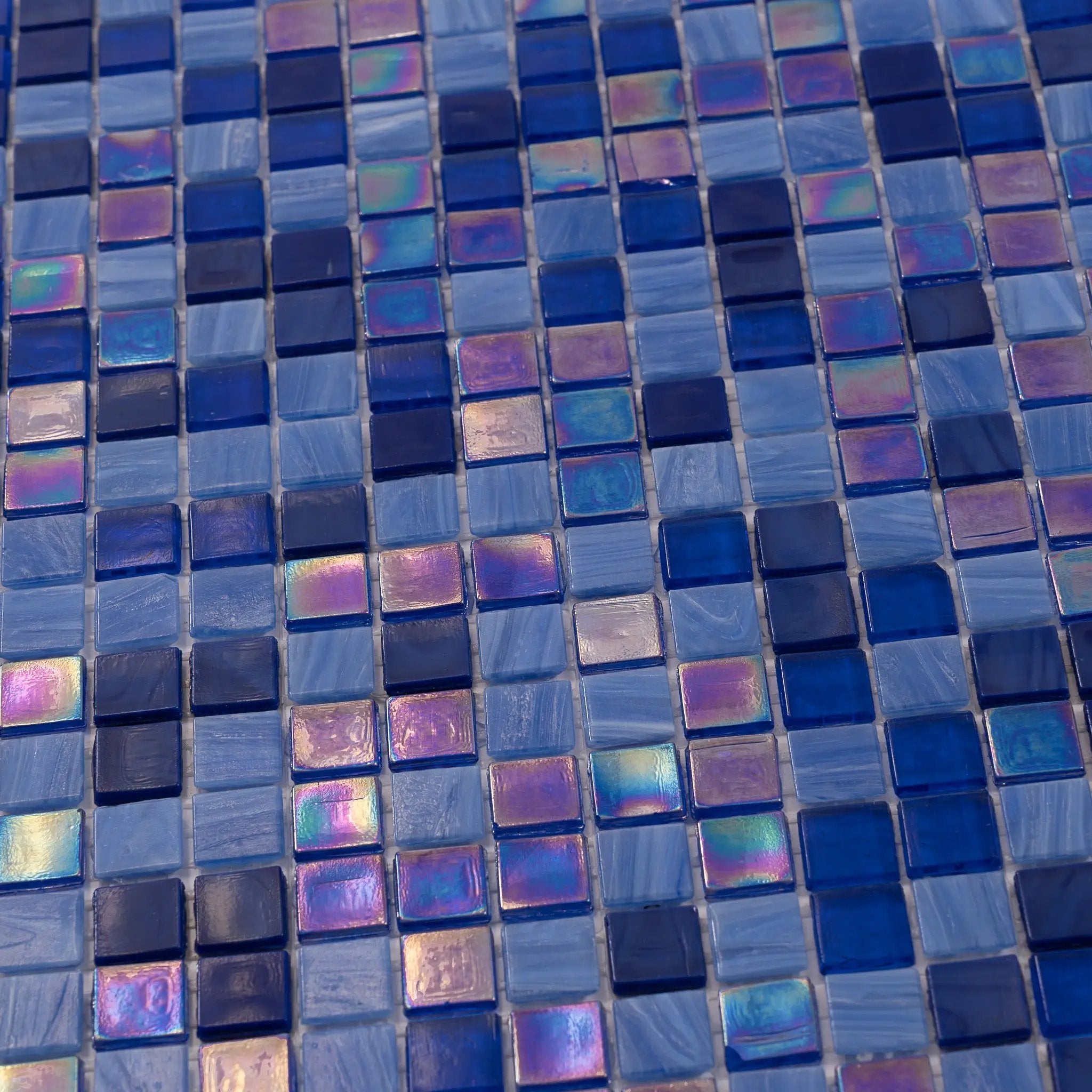 Blue 12x12 Glossy Uniform Square Glass Mosaic Tile (20 pack, 18.69 sq ft/case) by Apollo Tile