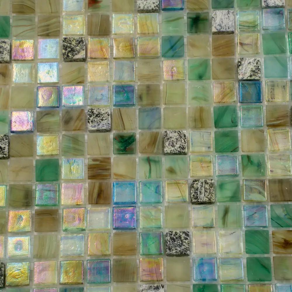 Emerald Green 12x12 Glossy Uniform Square Glass Mosaic Tile (10 pack, 9.3 sq ft/case) by Apollo Tile