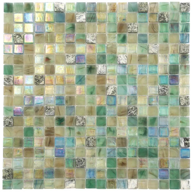 Emerald Green 12x12 Glossy Uniform Square Glass Mosaic Tile (10 pack, 9.3 sq ft/case) by Apollo Tile