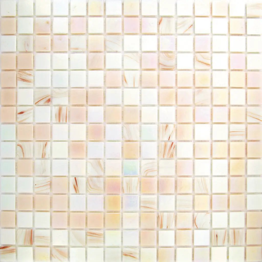 Tuscan Beige 12x12 Glossy Uniform Square Glass Mosaic Tile (20 pack, 20 sq ft/case) by Apollo Tile