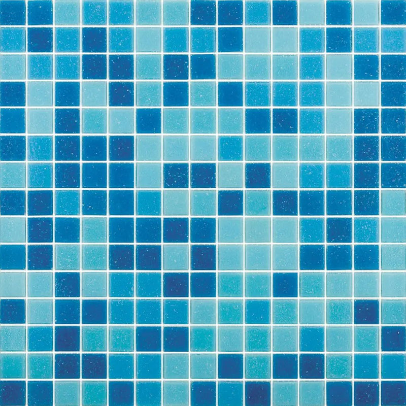 Pacific Blue 12x12 Uniform Square Glossy Glass Mosaic Tile (20 pack, 20 sq ft/case) by Apollo Tile