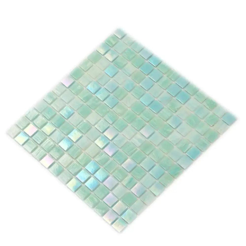 Baby Blue 12x12 Uniform Square Glossy Glass Mosaic Tile (20 pack, 20 sq ft/case) by Apollo Tile