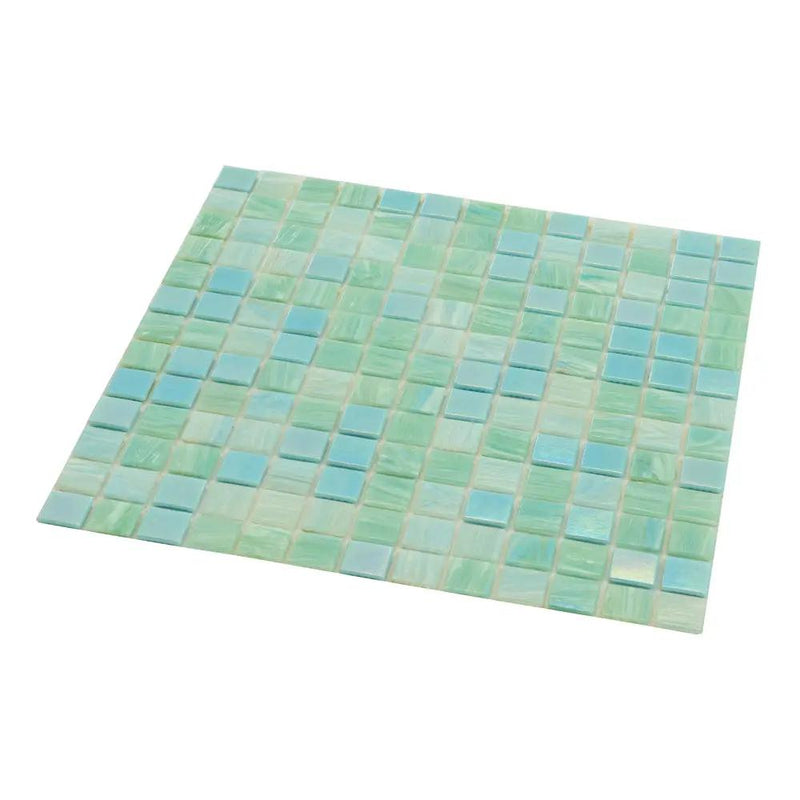 Baby Blue 12x12 Uniform Square Glossy Glass Mosaic Tile (20 pack, 20 sq ft/case) by Apollo Tile