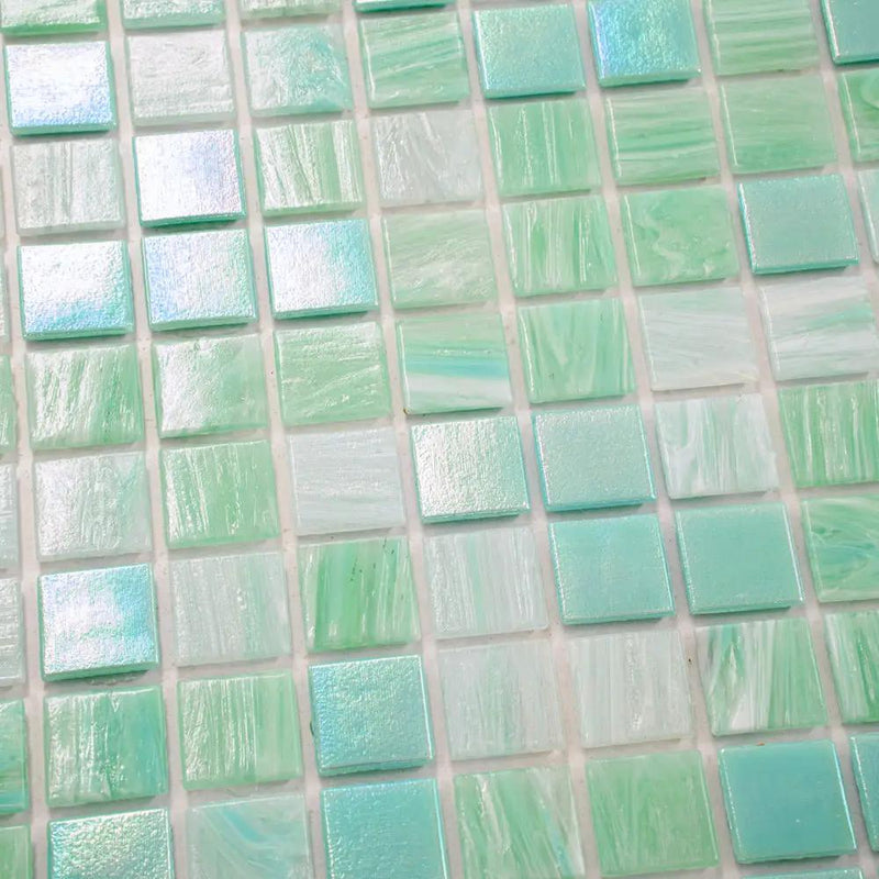 Baby Blue 12x12 Uniform Square Glossy Glass Mosaic Tile (20 pack, 20 sq ft/case) by Apollo Tile