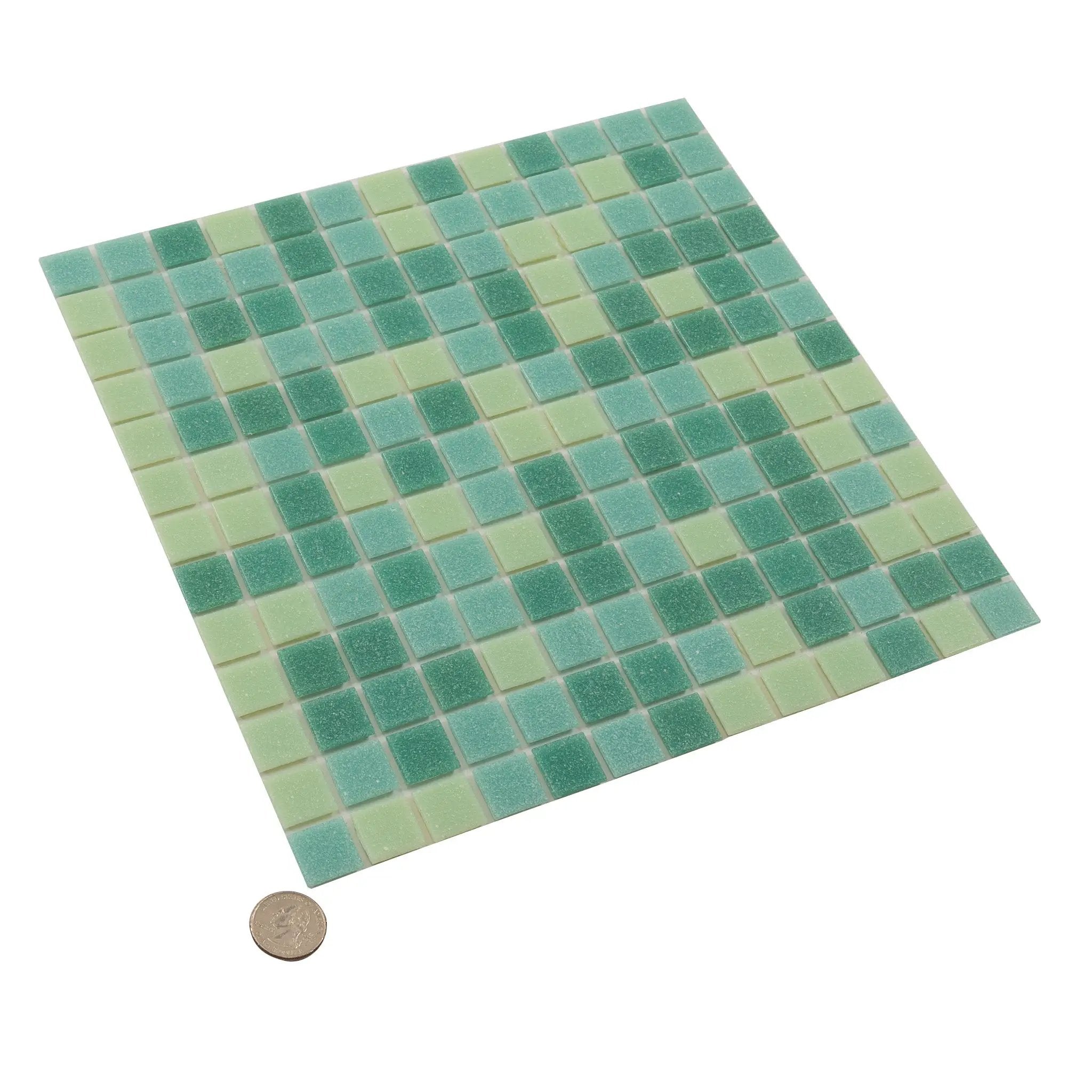 Dynasty Green 12x12 Glossy Uniform Square Glass Mosaic Tile (20 pack, 20 sq ft/case) by Apollo Tile