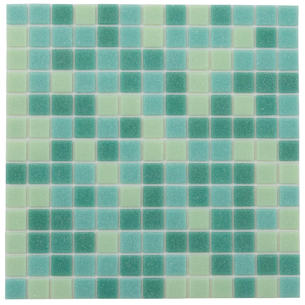 Dynasty Green 12x12 Glossy Uniform Square Glass Mosaic Tile (20 pack, 20 sq ft/case)