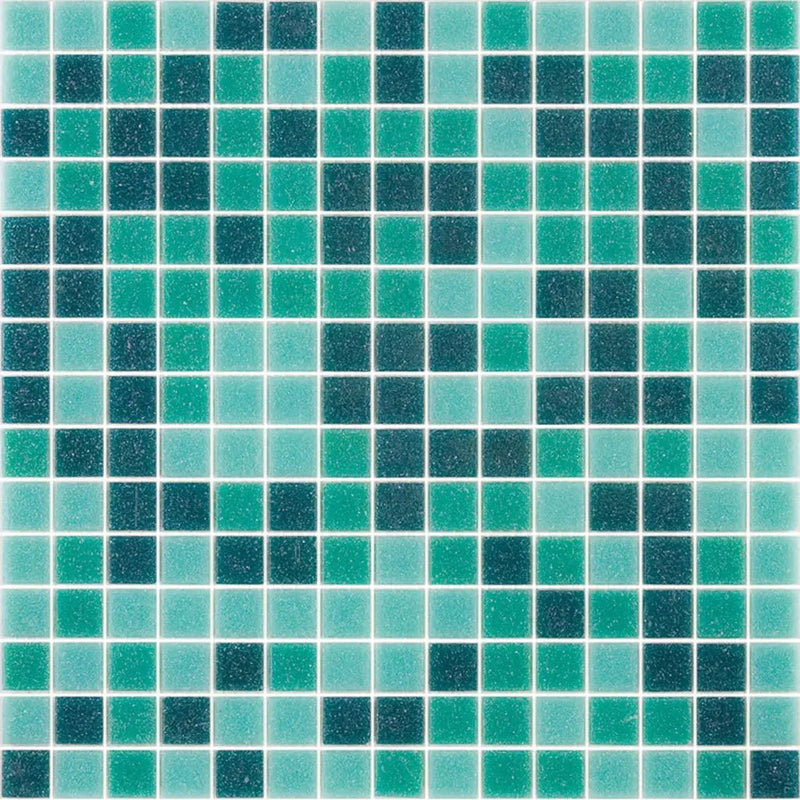 Persian Green 12x12 Uniform Square Glossy Glass Mosaic Tile (20 pack, 20 sq ft/case) by Apollo Tile