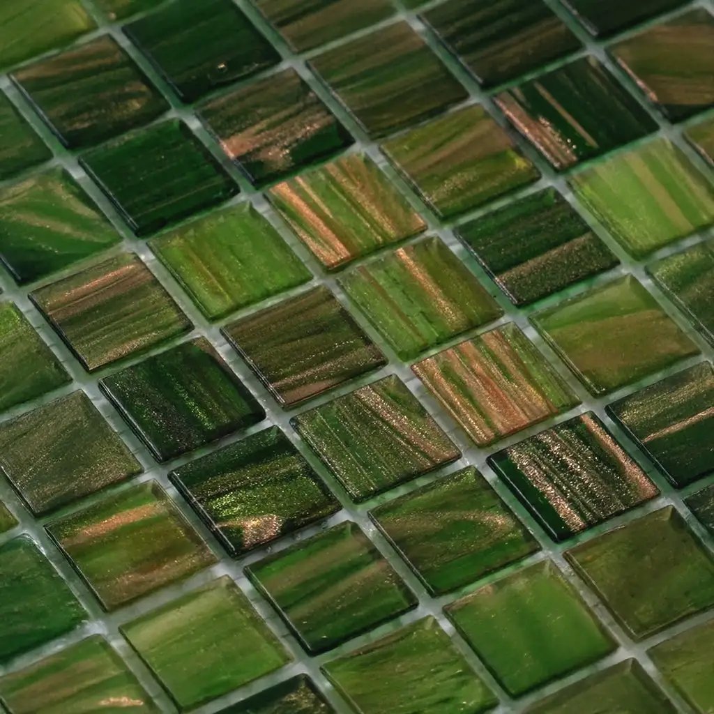 Moss Green 12x12 Glossy Uniform Square Glass Mosaic Tile (20 pack, 20 sq ft/case) by Apollo Tile