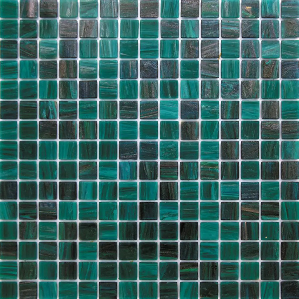 Bottle Green 12x12 Glossy Uniform Square Glass Mosaic Tile (20 pack, 20 sq ft/case) by Apollo Tile