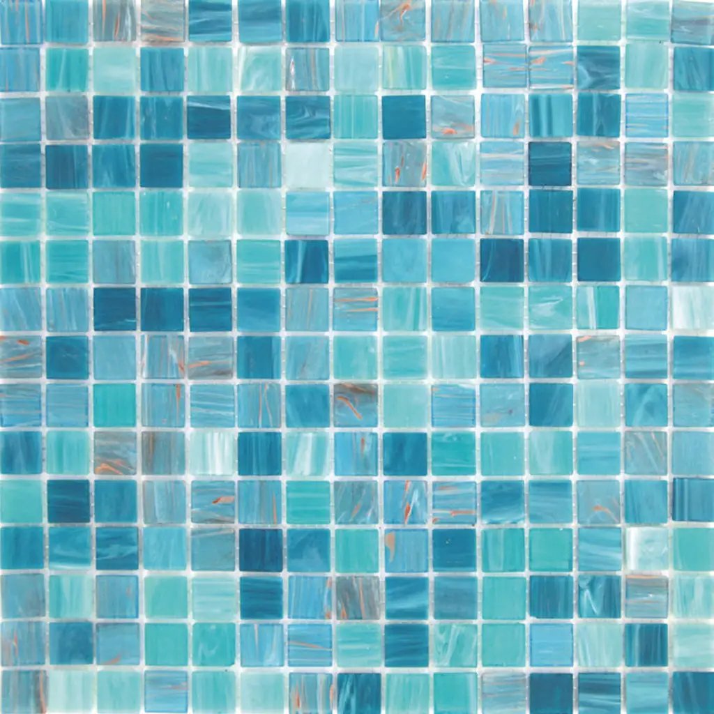 Turquoise Green 12x12 Glossy Uniform Square Glass Mosaic Tile (20 pack, 20 sq ft/case) by Apollo Tile