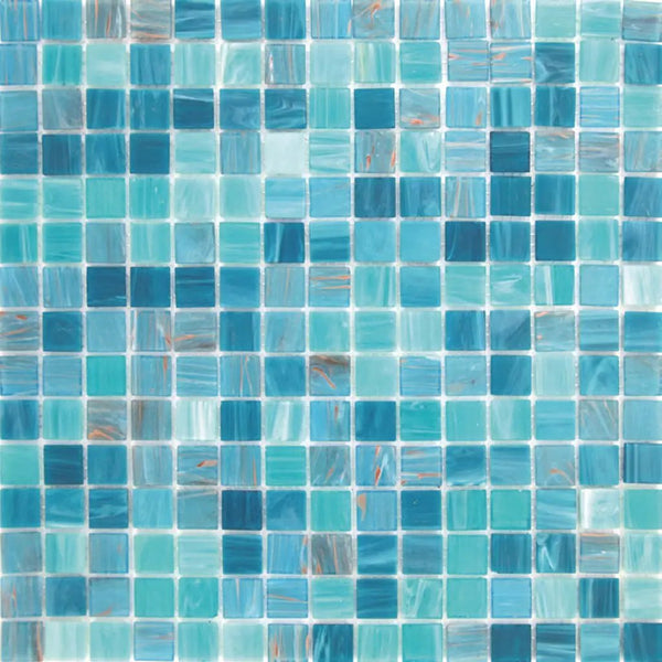 Turquoise Green 12x12 Glossy Uniform Square Glass Mosaic Tile (20 pack, 20 sq ft/case)