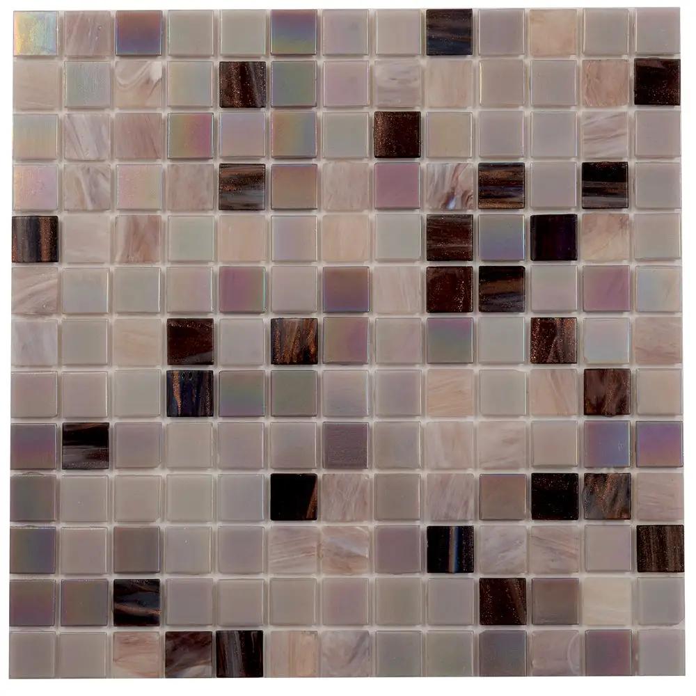 Crepe Pink 12x12 Glossy Uniform Square Glass Mosaic Tile (20 pack, 20 sq ft/case) by Apollo Tile