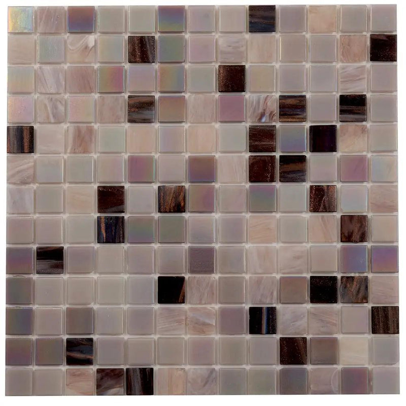 Crepe Pink 12x12 Glossy Uniform Square Glass Mosaic Tile (20 pack, 20 sq ft/case) by Apollo Tile