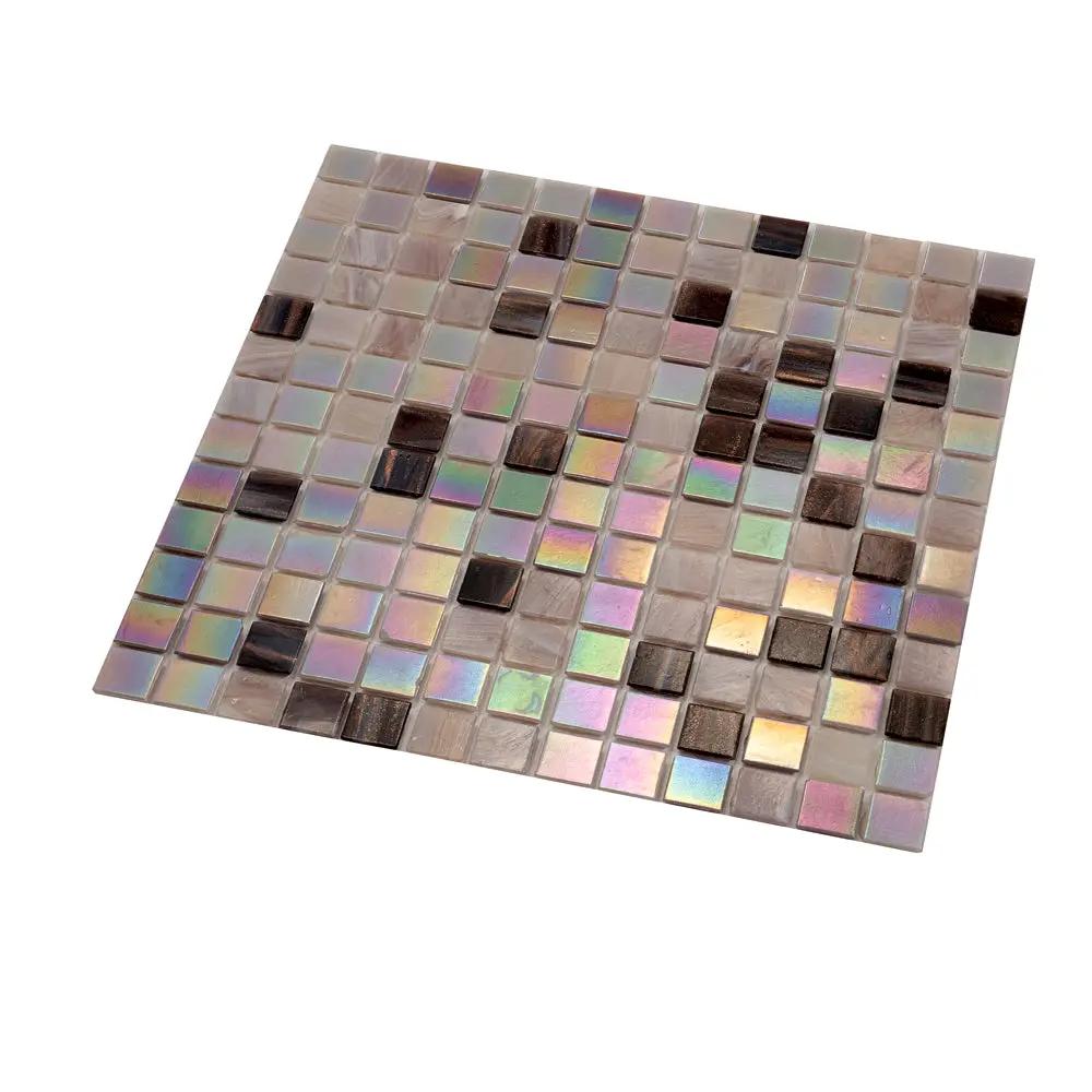 Crepe Pink 12x12 Glossy Uniform Square Glass Mosaic Tile (20 pack, 20 sq ft/case) by Apollo Tile
