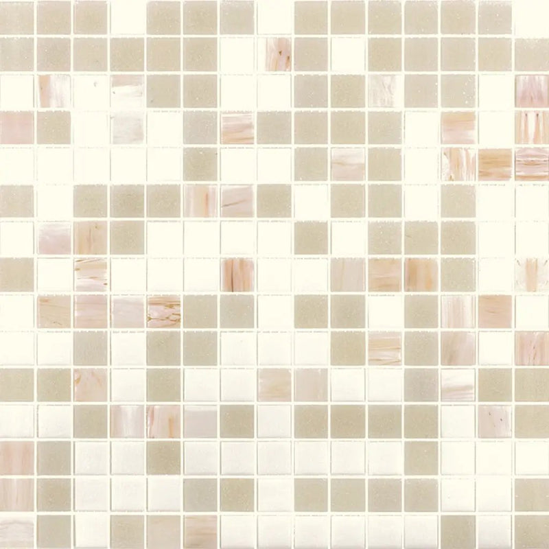 White Gray 12x12 Glossy Uniform Square Glass Mosaic Tile (20 pack, 20 sq ft/case) by Apollo Tile