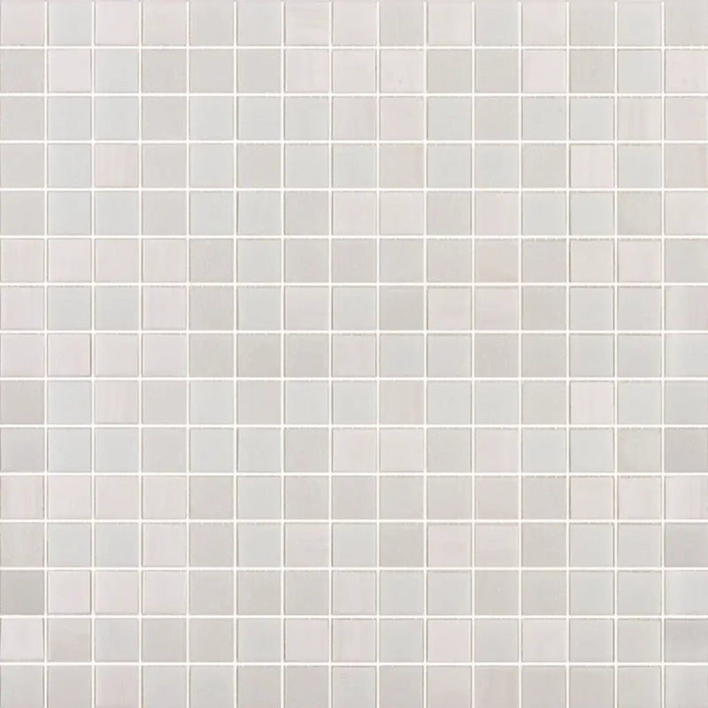 Pearl White 12x12 Uniform Square Glossy Glass Mosaic Tile (20 pack, 20 sq ft/case) by Apollo Tile