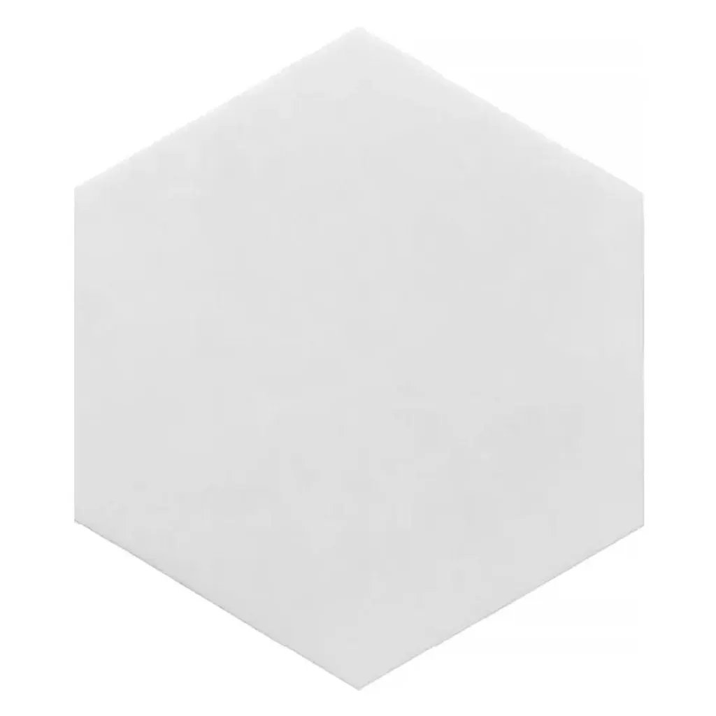 Snow White 10x10 Honed Hexagon Thassos Marble Tile (5 pack, 2.95 sq ft/case) by Apollo Tile