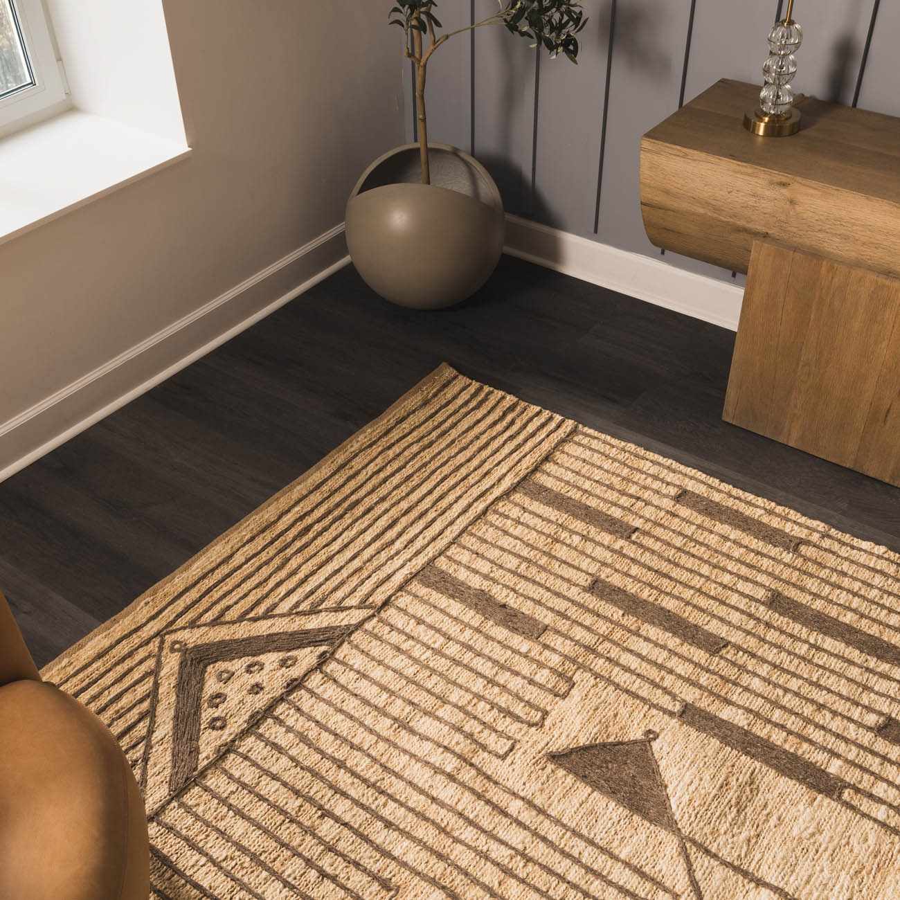 Millis Hand Knotted Jute Area Rug - Clearance by Boutique Rugs