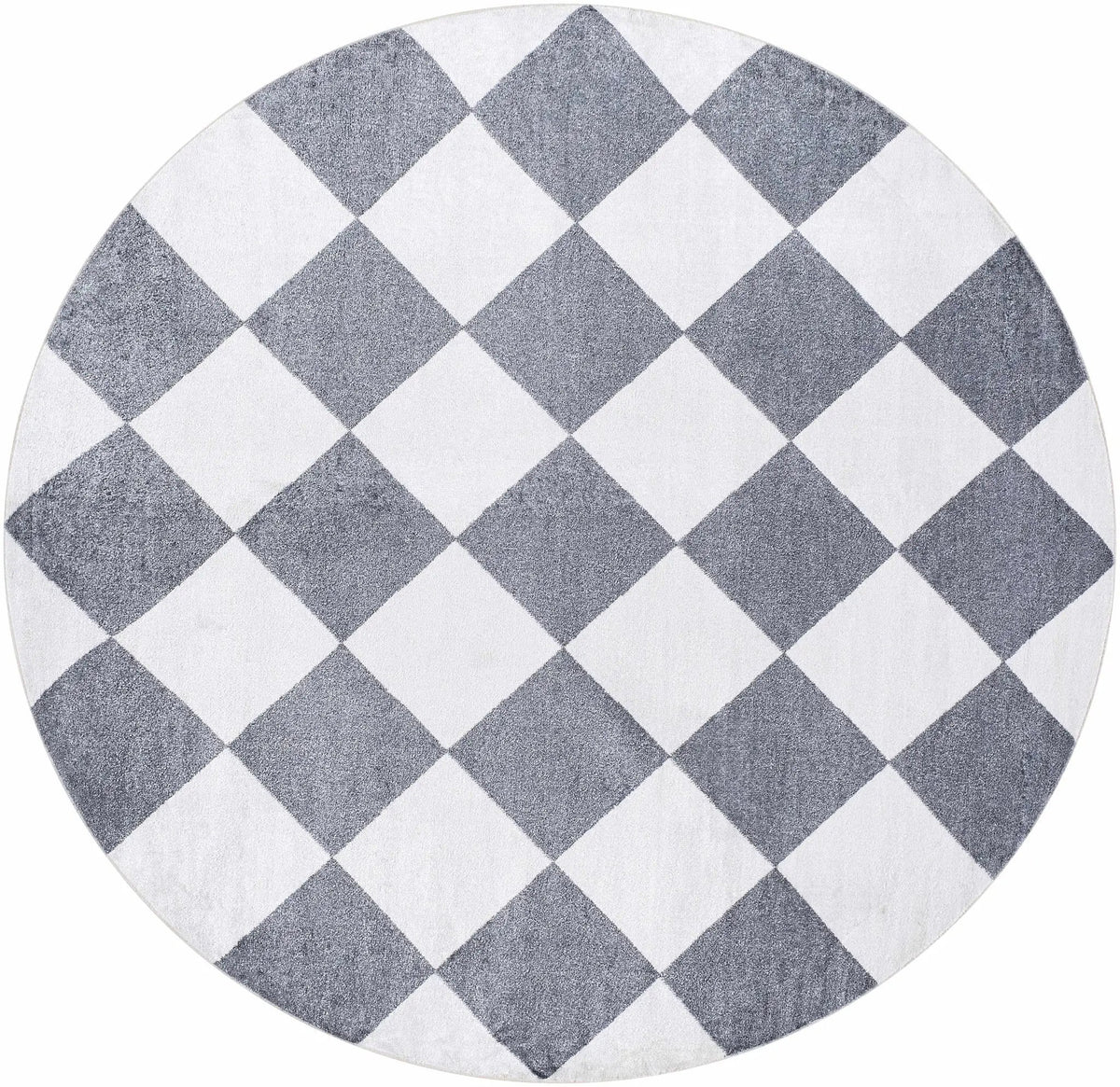 Ulric Navy Blue Diamond Washable Area Rug, photo 12 of 14