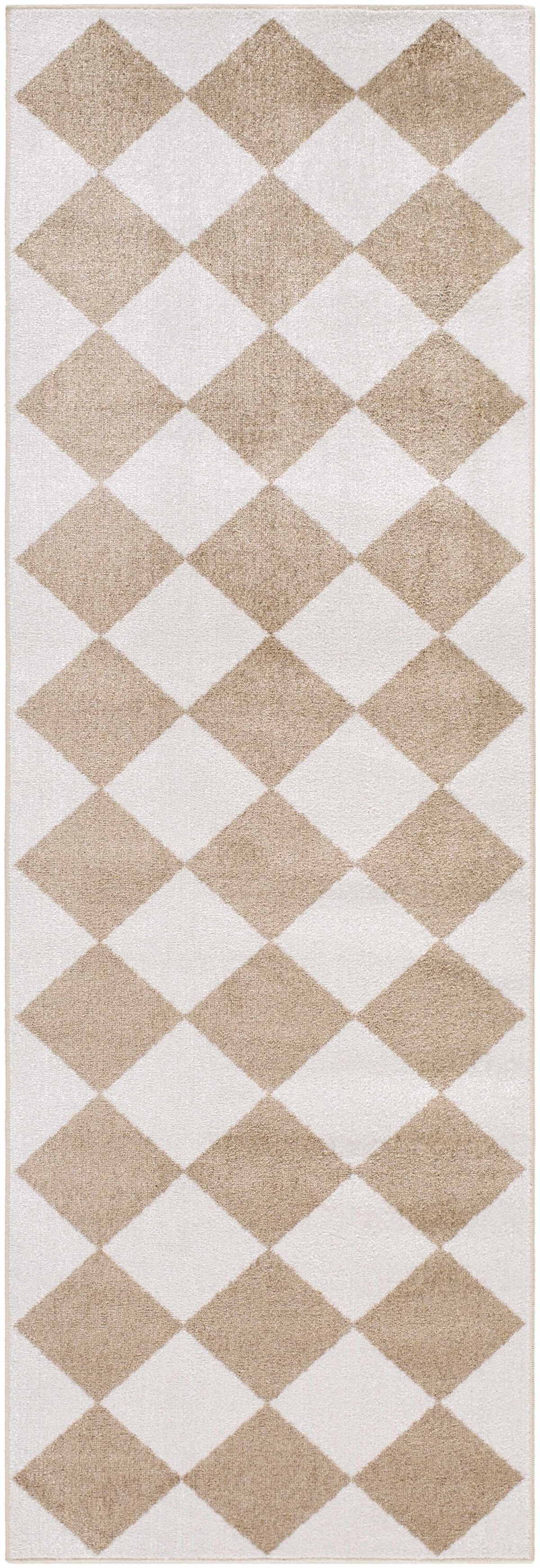 Ulric Brown Diamond Washable Area Rug, photo 10 of 15