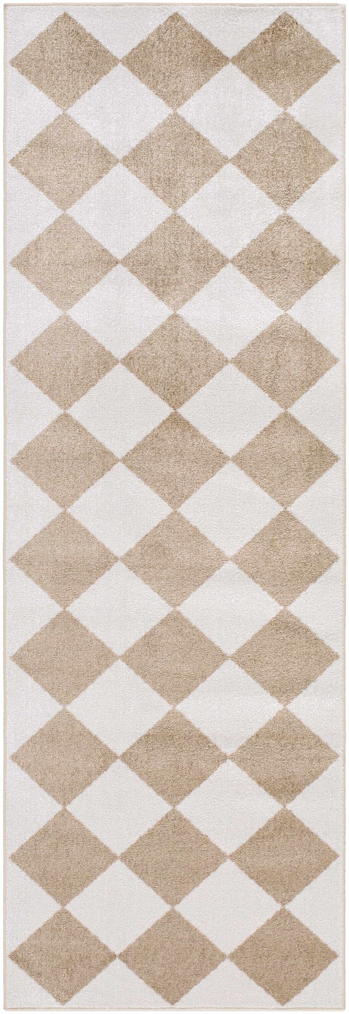 Ulric Brown Diamond Washable Area Rug by Boutique Rugs
