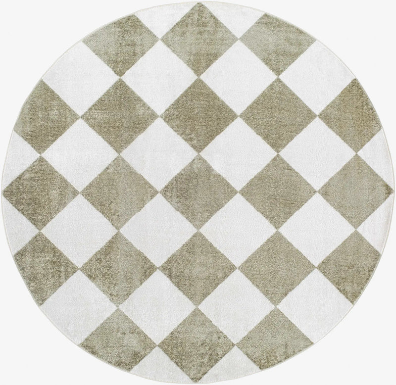Ulric Green Diamond Washable Area Rug by Boutique Rugs