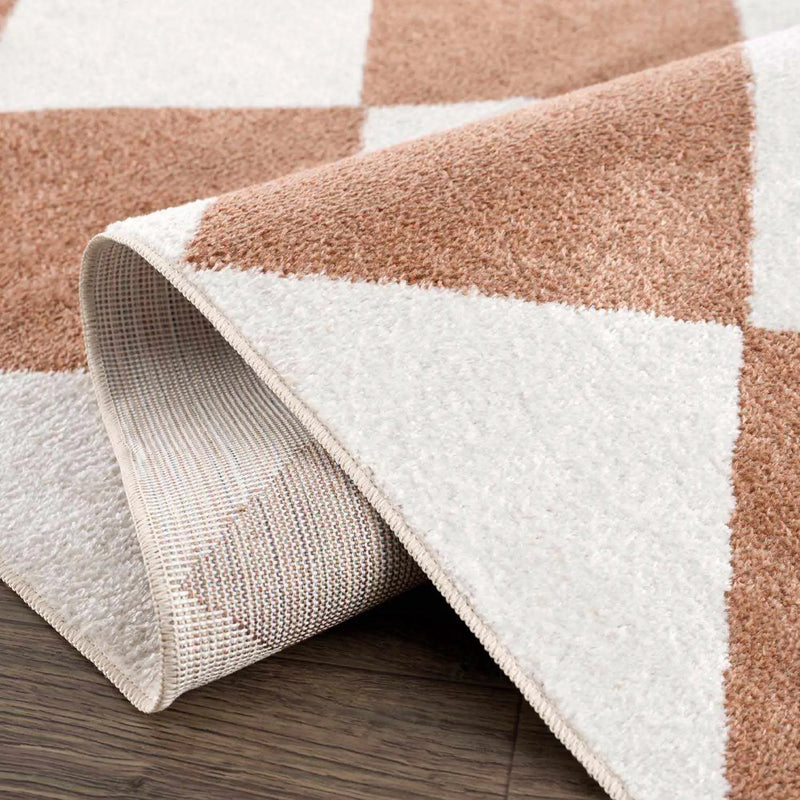 Ulric Chestnut Diamond Washable Area Rug by Boutique Rugs